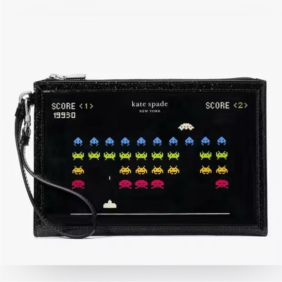 kate spade X Space Invaders Wristlet NWT